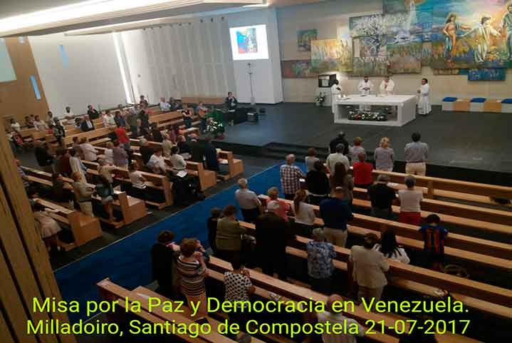 Misa por Venezuela el 21 de julio en San José de Milladoiro